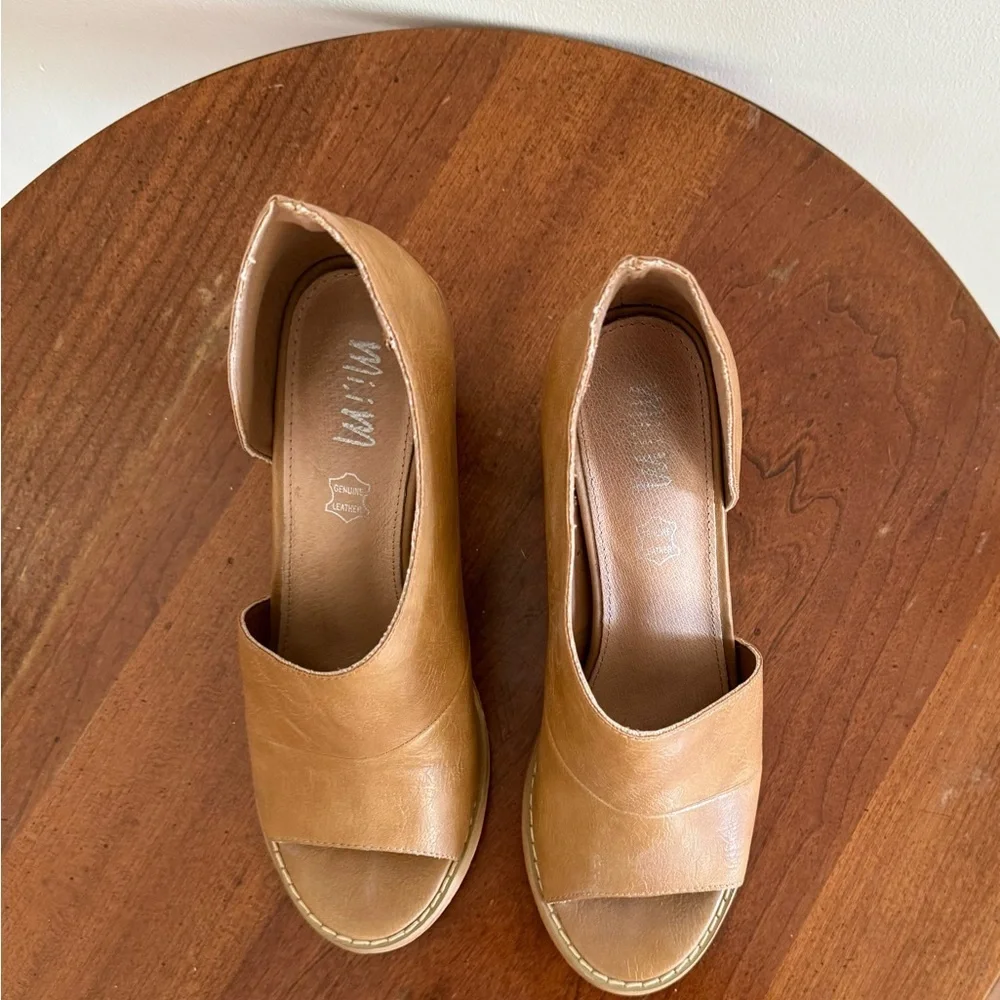 Mi.iM Brown Jessica Heels Cutout Women’s Size 8.5 - Picture 4 of 10